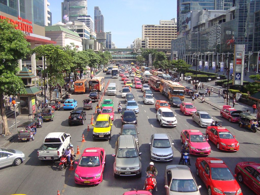 traffic jam in Bankgkok