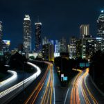 city traffic at night